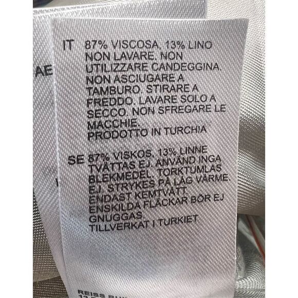 Reiss Pale Green Prairie Belted Wide Leg Pants NWOT Size 8 - Picture 7 of 7